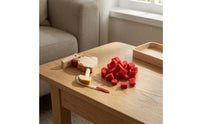 Dense Soft Fuzzy Felt Cube Matte Red Felt Cube Thick