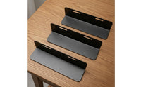 3 Pieces Slotted Mount Car Trunk Luggage Retainer Textured Face Metal Trunk Bracket