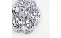 700 Pieces Round Craft Eyes with Storage Box Easy to Use Plastic Safety Eyes BPAsafe for Hobbyists, Crochet Projects