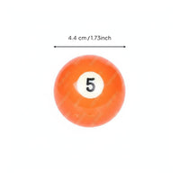 16 Pieces Standard Size 44 Mm Billiard Ball Set Long-Lasting 16 Ball Billiard Set Easy to Read Numbers Regulation Pool Balls for Adults, Home Entertainment