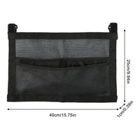 Hanging Mesh Pouch with Straps Space-Saving Under-Table Organizer Long-Lasting