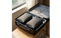 2 Pieces Top Handles Travel Storage Bag Stitched Seams Expandable Packing Cubes Space-Saver Luggage Organizer Bags Wrinklewrinkle-Resistant