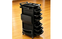 Lockable Salon Storage Effortless Cart to Move Salon Trolley Cart Space Saving Hair Stylist Trolley for Hairdressers, Barbershop