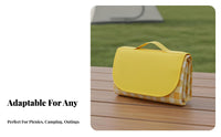 Waterproof Foldable Picnic Blanket Moisture-Proof Portable Mat Thick Padded Ground Cover Lightweight for Families, Couples, Picnics, Camping, Parks, Beach Trips