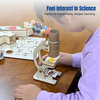 Science Experiment Materials Kit, DIY Microscope Model, Educational Science Toy for Kids