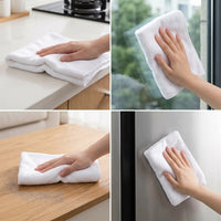 6 Pack Microfibre Towel and 30cm x 70cm Microfibre Cloth, 300 GSM Plain Weave for Car Washing, Absorbent Detailing and Household Cleaning Use