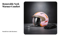 Motorcycle Half Helmet 3C Certified for Use Face Windproof for Adults, Moped Motorcyclist S, Daily Commuting, Leisure Rides, Highway Cruising