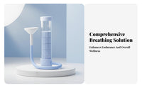 Lung Capacity Training Respiratory Muscle device Portable Design Mouth airflow control Device Adjustable resistance Breathing Exerciser Easy to Use for Fitness devotees, Athletes, Seniors, Home, training session, Gym, Vocal Practice