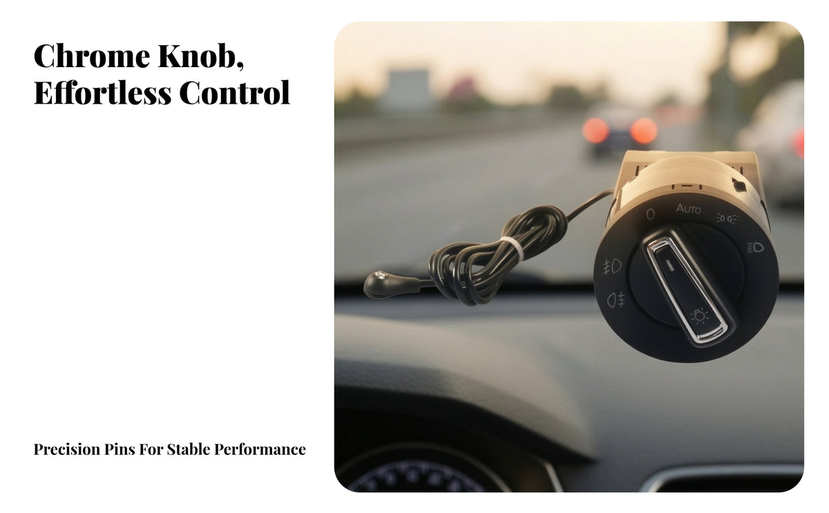 Direct Replacement Headlight Switch | Construction, Fog lighting control, for Dashboard
