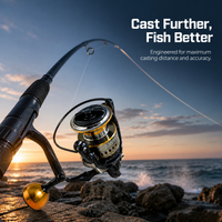 Full Metal Spinning Fishing Reel for Sea Rod Raft Fishing and Long-Distance Casting