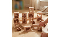 Wooden Animal Puzzle Tray Smooth Edges Shape-Matching Game Open-Ended Play Wooden Animal Puzzle