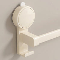 Towel Bar Wall Mount Rack, Double Bar Iron Organizer for Bathroom & Kitchen, No Drill Suction for Rental Property, for Homeowners