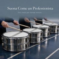 Student Snare Drum Set for School Bands and Orchestras, 14-inch and 25-inch Options