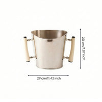 Barware Ice Container Tabletop Metal Ice Container Stylish for Bartenders