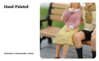 1:64 Miniature Couple Figurine Collectible Gift 1:64 Scale Couple Figurine Tiny Lover Figures Creative Decoration for Collectors