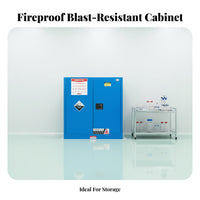 Shock-Resistant Resistant Cabinet Fire Resistant Fire Resistant Cabinet Two-Ply Construction Risky Liquid Storage for Laboratories, Workshops, Factory