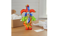 Ceramic Jester Doll Porcelain Head, Hands, and Feet Collectible Circus Clown Doll Movable Limbs House Decoration for Collectors