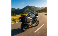 Expandable Motorcycle Saddlebags Keeps Shape Saddlebags with Carbon Fiber Pattern Structured Saddlebag Universal for Commuting