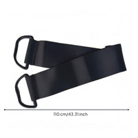 Looped D-Loop Strap Black Leg Stretch Band Portable Workout Gear