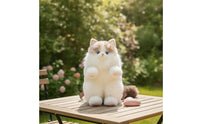 Cat-Shaped Backpack Soft Stuffed Cat Bag Stuffed Backpack Adorable Lifelike for Girls, Cosplay, Travel