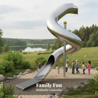 Stainless Steel Slide Design Large Combination Playground Unpowered Slide Set for Property Developers, Community Planners, Scenic Area