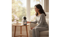 Desktop Visual Communication Device with Monitor Single-Key Visual Communication Device Camera Distant Door Phone for Elderly