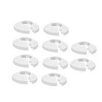10 Pieces Water Pipe Covers Easy Installation Escutcheon Plate Tool-Free Setup Flexible for Plumbers, Kitchen, Under Sink, Floor
