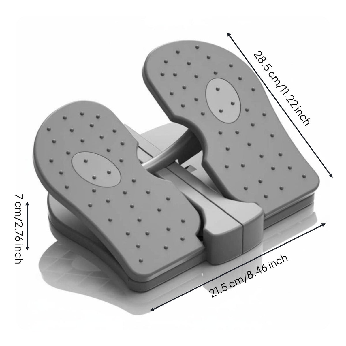 Non-Slip 2 in 1 Stepper and Stretcher Low-Effect Mini Stepper Ergonomic Design Calf Stretcher Sturdy for Elderly, Office