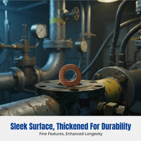 Copper Sealing Flat Washer, Marine Instrument Gasket, Large Size, Precision Machined, Polished
