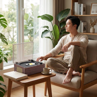 Top-Loading Tabletop CD Player Compact Desktop CD Player Multi-Functional Bluetooth Speaker Usb for Bedroom