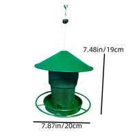 Hanging Bird Feeder Sturdy Bird Feeder with Tray Weather Resistant for Garden