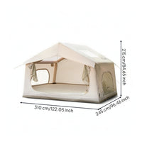 Easy Setup Inflatable Tent Spacious Air Tent Automatic Shelter Ventilated for Backyard