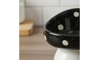 Easy to Clean Raised Ceramic Cat Bowl Dishwasher Safe Raised Ceramic Pet Dish Non-Slip Base Tilted Pet Food Bowl for Cats