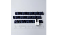 Replacement Piano Key Touch Pad Molded Piano Touch Strip Black Conductive Keyboard Strip
