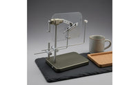 Fly Tying Bench Vise Translucent Backing Board Rotary Fly Tying Vise Metal Body Clamp Stand