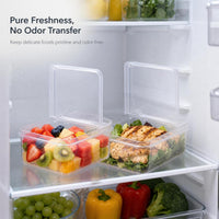 Portable Fruit Container with Lid for Kids and Students, Food-Grade Refrigerator Storage Box