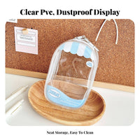 Dustproof PVC Doll Display Bag Multi-Functional Clear Doll Display Bag Portable Design for Collectors, Kids, On The Go, Backpack Decoration