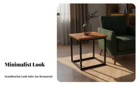 Nordic aesthetic Simple Wooden Dining Set Modern Design Restaurant Table and Chairs Multi-Functional Commercial Furnishing long-lasting Construction for Business Owners, Apartment Dwellers, Fast Food Shop, Cafeteria, Kitchen, morning dining area