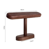 Watch Display Stand Walnut Finish Lumber Watch Holder Compact Organizer for Nightstand