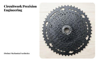Mountain Bike Cassette Wear Resistant All-Terrain Bike 12s Cassette 12 Speed Two-Wheeler Sprocket High Strength Drivetrain