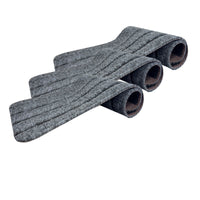 3 Pieces Hook and Loop Stair Step Cover Rounded Corners Step Covers Removable