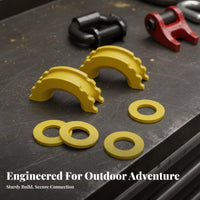 D Loop Isolator Kit Wear-Resistant Cover Shock Absorption D-Loop Protector Set for -Roaders, Truck Owners