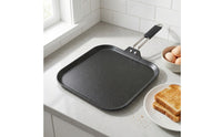Baking Pan with Handle Sturdy Nonstick Baking Pan Cooking Sheet Compact Tray Crispy for Home Cooks, Kitchen