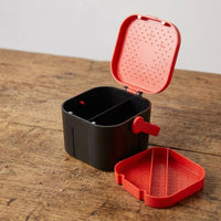 Vented Mealworm Box Easy to Clean Wriggling Feeder Box Stackable
