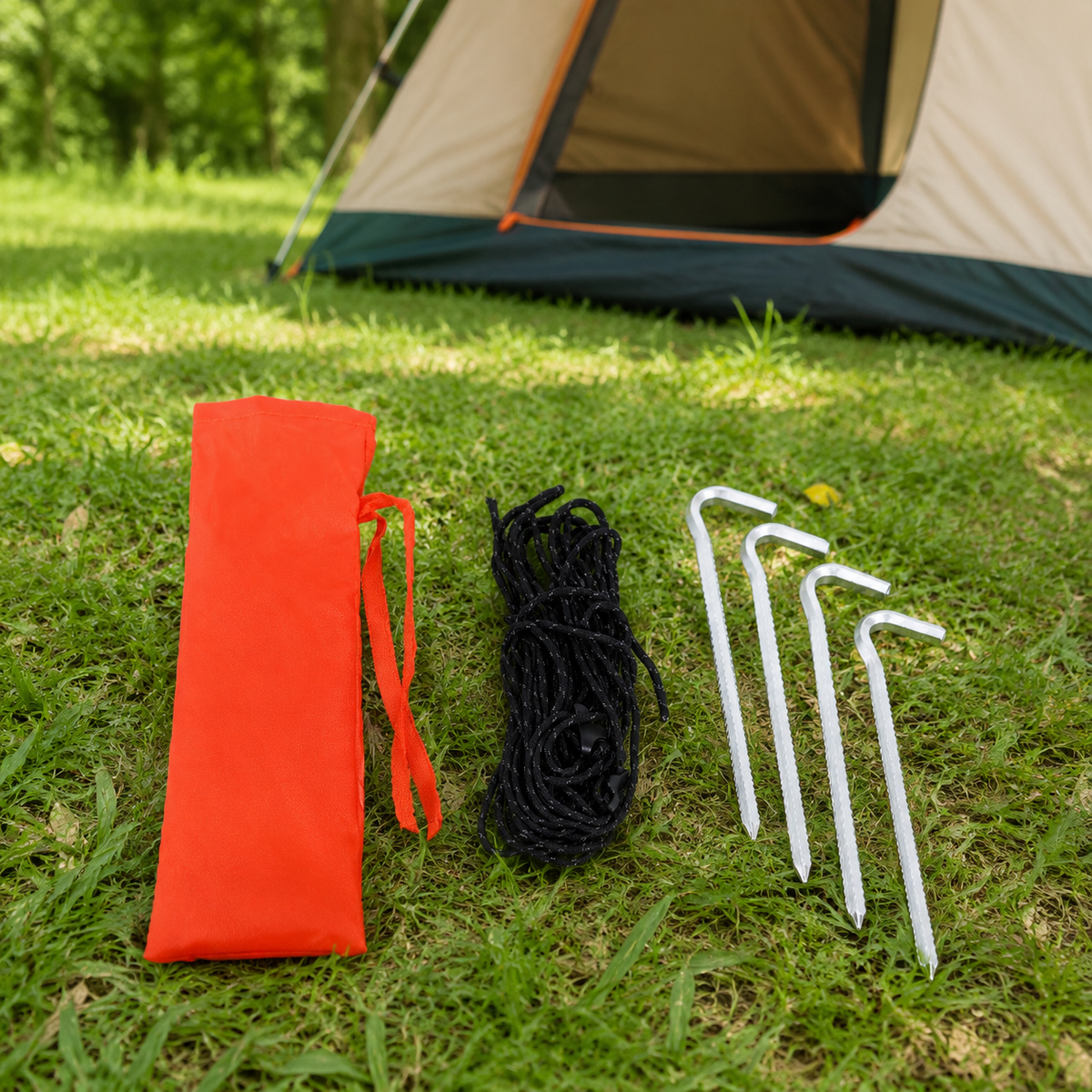 Camp Tarp Outdoor Tarp Waterproof UV Protection 3m Square Tarp Solo Camping Family Camping Shade Sun Protection Rain Protection