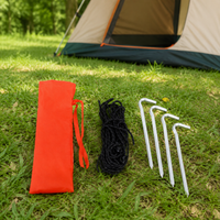 Camp Tarp Outdoor Tarp Waterproof UV Protection 3m Square Tarp Solo Camping Family Camping Shade Sun Protection Rain Protection