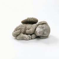 Angel Dog Statue Peaceful Angel Dog Figurine Garden Decoration Long-Lasting Feathered for Pet Owners, Patio, Flower Bed