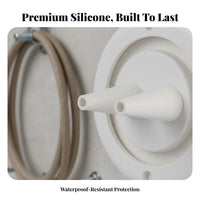 Silicone Cable Boot Anti-Aging Rigging Hole Cover Moisture-Proof Accordion Wire Seal Universal Fit for Boat Owners, DIY Enthusiasts, Mechanics, Boats, Yacht, RVs, Engine Bay