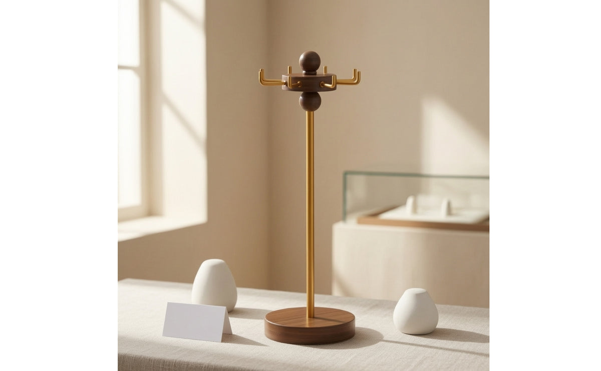 Jewelry Display Stand Tabletop Rotating Jewelry Organizer Freestanding Rotating Necklace Holder for Women, Dresser, Vanity, Bedside Table