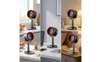 Desktop Fan with Air Purifier Stepless Speed Air Purifier Fan Strong Air Current Compact for Office Workers, Desk, Bedroom